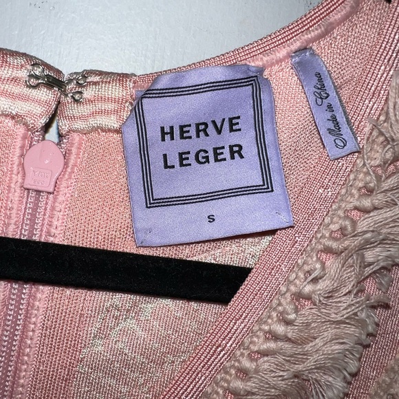 Authentic Herve Leger Tweed with fringe mini dress - Picture 4 of 4